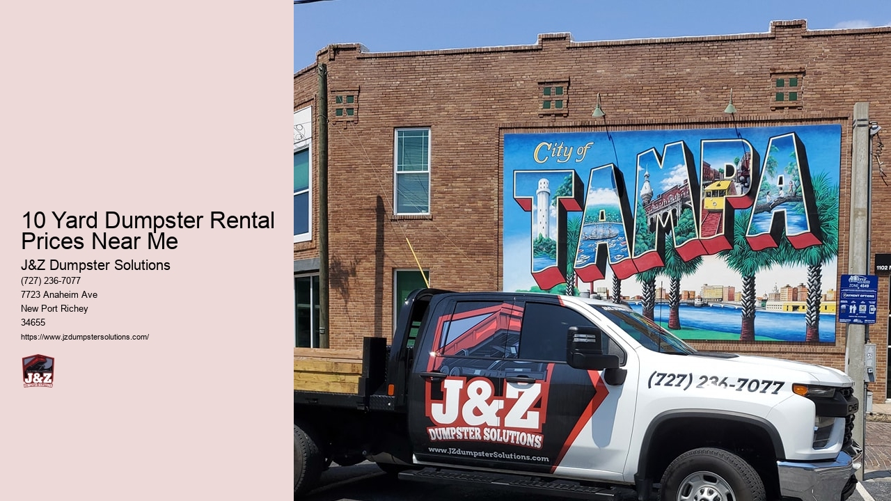 10 Yard Dumpster Rental Prices Near Me